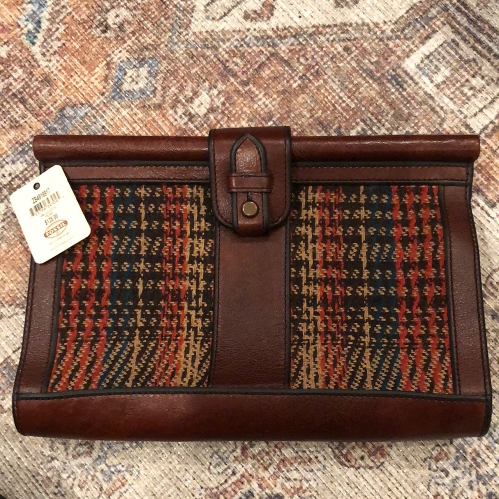 Plaid Clutch (brand new, never used)